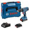 Bosch Professional Gsb 18v-21 + 2x2.0ah + L-case Hammer Drill Cordless Blu