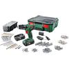 Bosch Professional Psb 1800 Li-2 Systembox + 241 Pieces Electric Screwdriver Argento