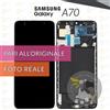 Samsung DISPLAY SAMSUNG GALAXY A70 SM-A705 SCHERMO OLED FRAME VETRO TOUCH PARI ORIGINALE