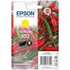Epson 503 Serie Peperoncini - Cartucce per stampante getto d'inchiostro, Singlepack 1 Colore (Giallo 3.3ml), Formato STD, Stampe affidabili casa e ufficio, Confezione Retail