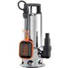 BLACK+DECKER Pompa Immersione BXUP1100XDE per Acque Scure (1.100 W, Portata max. 16.500 l/h, Prevalenza max. 10,5 m)