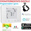 ANFEL Cronotermostato Termostato Programmabile WiFi Wireless Digitale SETTIMANALE 503