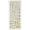 Docrafts Anita's - Numeri Adesivi Glitterations", Oro, Gold, 10.5 x 0.05 x 27.6 cm