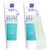 HP HEALTH PRODUCTS EASY DEPIL Easy Depil KIT 2 PEZZI CREMA DEPILATORIA VISO (Baffetti, Peli Guance, Mento, Sopracciglia) da 50 ml. Rapida e facile da usare, efficace, sicura. Con Proteine Vegetali Addolcenti. Profumo gradevole.