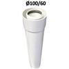 INOXTECH Tubo coassiale Ø 60/100 mm PVC PPS BIANCO 100 CM per caldaie a condensazione