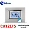 FANTINI COSMI CH121TS - Termostato touchscreen retroilluminato da incasso a batterie - Fantini