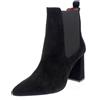 L'amour Tronchetti In Camoscio Nero - Donna Scarpe Tronchetti