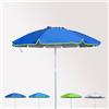 Beachline Ombrellone mare spiaggia 240 cm alluminio soffietto antivento protezione uv ROMA