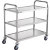 VEVOR Carrello Multiuso a 3 Ripiani Portaoggetti su Ruote 945x508x947mm 100 kg