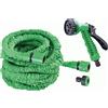 VALEX TUBO DA GIARDINO ESTENSIBILE POMPA ACQUA TERRAZZO 15 MT PISTOLA 7 GETTI 1105736