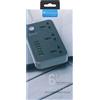Newtop Multi presa con 6 USB + 3 Prese Sokets combo 16A ed Interruttore PC e ABS