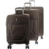 DELSEY PARIS - HELIUM DLX - Set di 3 valigie per bagagli - estensibile - ultra leggero - bagaglio a mano 55 cm -Bagaglio a mano media 71 cm - borsa 83 cm - Moka