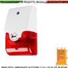 Securvera Sirena Filare Piezo 105 dB lampeggiante 12 Vcc 170mA da Esterno x Antifurto Casa