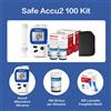 Sinocare Safe ACCU2 Glucometro Misuratore di glucosio con 100 striscia reattiva