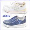 Inblu Scarpe da donna INBLU sneakers sportive estive platform basse lacci blu bianche