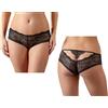 Cottelli Collection Mutanda donna in pizzo sexy slip intimo nero ragazza vita bassa lingerie erotica
