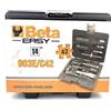 Beta Tools Set Chiavi a Bussola Beta assortimento 42 Pezzi Cricchetto inserti avvitatore
