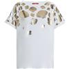 Marina Rinaldi MARINA SPORT by Marina Rinaldi t-shirt donna con stampa oro 2418971116600 ERIS
