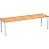 furni24 Panca per spogliatoi, 150 x 42 x 40 cm, per spogliatoi, spogliatoi, panca sportiva, panca con vero legno per palestra