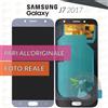 Samsung DISPLAY SAMSUNG GALAXY J7 2017 J730 SCHERMO OLED VETRO LCD BLU AZZURRO SILVER