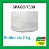 SPAGO POLIPROPILENE BIANCO T300 BOBINA 2KG IMBALLAGGIO ORTO GIARDINO AGRICOLTURA