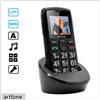 ARTFONE TELEFONO CELLULARE ARTFONE C1+ BLACK GSM DUAL SIM SOS ANZIANI TASTI GRANDI