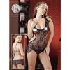Mandy Mystery vestitino da notte nero sexy lingerie donna trasparente con slip femminile black