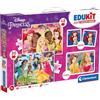 Clementoni - 18297 - Edukit 4 In 1 - Disney Princess - Set Giochi Da Tavolo (Memo, Puzzle 30 e 48 Pezzi, 6 Cubi), Educativo 3 Anni, Memoria e Logica, Carte Da Accoppiare, Puzzle Bambini, Made In Italy