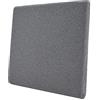 Amazon Basics Cuscino per seduta, in memory foam, colore grigio, 37.6 x 38 x 3 cm, quadrato