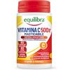 equilibra Integratori Alimentari, Vitamina C 500 mg, Integratore per la Normale Funzione del Sistema Immunitario, Riduce Stanchezza e Affaticamento, Aroma Arancia, 60 Compresse Masticabili