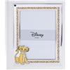 VALENTI & CO. Disney Baby - Re Leone Simba - Album Fotografico Bambini con Portafoto in Argento per Regalo Battesimo Neonato o Compleanno Bambini