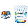 Giotto Turbo Maxi Schoolpack 108 Pz Colori Assortiti, 524000 & Turbo Maxi 521400 Pennarelli, Punta Larga, 5Mm, Confezione Da 48