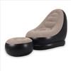 POLTRONA POUF GONFIABILE CON POGGIA PIEDI POMPA INCLUSA RELAX CASA