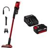 Einhell Aspirapolvere con manico a batteria TE-SV 18 Li-Solo Power X-Change + Einhell Starter Kit 4,0 Ah con batteria e caricabatterie Power X-Change, Li-Ion, 18 V, Tempo di ricarica 75 minuti