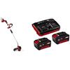 Einhell Professional tosaerba a batteria GP-CT 36/35 Li BL-Solo Power X-Change + Einhell 2x 3,0Ah & Twincharger Kit Power X-Change (18V, incl. 2 batterie 3 Ah e caricabatteria doppio)