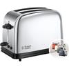 Russell Hobbs Tostapane Victory 2 Fette, Toast e Panini Farciti, Funzioni Riscalda e Scongela, Lift & Look, Regolazione Doratura, Acciaio Inossidabile - 23311-56