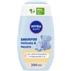 NIVEA BABY Shampoo Delicato & Neutro 200ml, Shampoo bambini per una detersione delicata, Formula per neonati con protezione no lacrime e senza solfati per capelli morbidi e senza nodi
