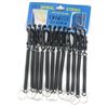 Lotto catena chiave 12x nero portachiavi a spirale estensibile String Clip