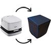 K´Foam Store KFoam.es Y, Cover Ecopelle Nera per Thetford Porta Potti 165 e 365, Fiamma BI Pot 39 e Dometic 15L 976 Unisex Adulto, Nero, M