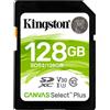 KINGSTON Scheda di Memoria 128 GB SDXC Classe 10 UHS-I SDS2/128GB