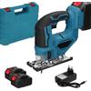 ToolTech Sega Seghetto alternativo 800W doppia batteria 4.0A valigetta taglio legno ferro