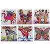 Maxwell & Williams 6 Sottobicchiere ceramica Smile Style 9x 9 assorttiti