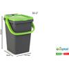 Ecoplast Pattumiera Ecoplus litri 50 Verde 527887