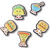 Crocs Jibbitz Shoe Charm 5-pack | Personalize With Jibbitz for Crocs - Ciondolo per scarpe Unisex, Chill Foods,