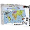 Ravensburger Nathan 86806 - Puzzle - Mappa del mondo - 150 pezzi (m9y)