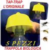 TAP TRAP 5 PZ TRAPPOLA BIO TAP TRAP TAPPO VESPE CALABRONI MOSCHE ORIGINALE MADE IN ITALY