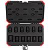 GEDORE Red Chiave a Bussola Avvitatore a Impulsi, Set di 12 Pezzi, 1/2 pollici, Chiave a Bussola Esagonale, 10-24 mm, per Auto e Officina, R63003012