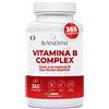 Bandini® Vitamina B Complex ad Alto Dosaggio - 365 Compresse Vegane (Per 1 Anno)