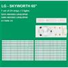 KIT 24 BARRE STRIP LED TV LG 5800-W65002-LR40/OP40