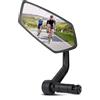 AiQInu specchietto bici, specchio riflettente in vetro HD, specchietto retrovisore per bicicletta ruotabile a 360° per bicicletta, mountain bike, bici da strada (Lato sinistro)